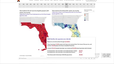 Tampa Bay area counties have among the lowest rates of senior COVID-19 vaccinations in state