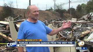 Families assess Alpine fire damage