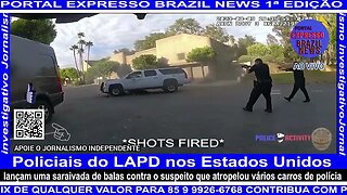 Policiais do LAPD nos Estados Unidos GTA da vida real chuva de balas