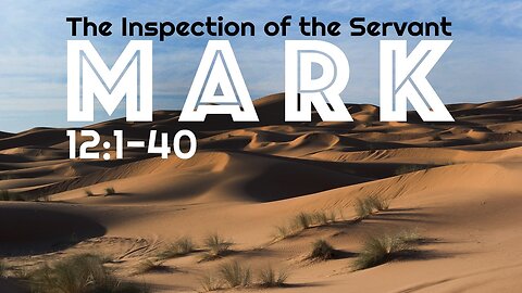 Mark 12:1-40 “The Inspection of the Servant”