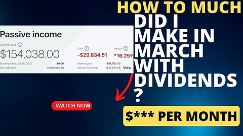 All My Dividend Income From March | Dividend investing | Passive income