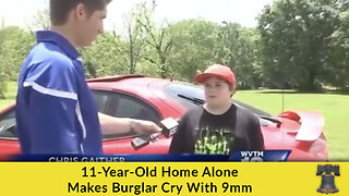 11-Year-Old Home Alone Makes Burglar Cry With 9mm