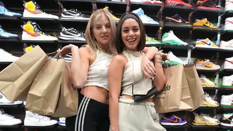 Vanessa Hudgens & GG Magree Go Shopping For Sneakers With CoolKicks