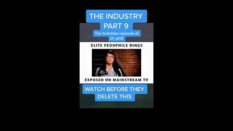 Censored ep of Dr. Phil: elite human traffickers and victims!￼￼