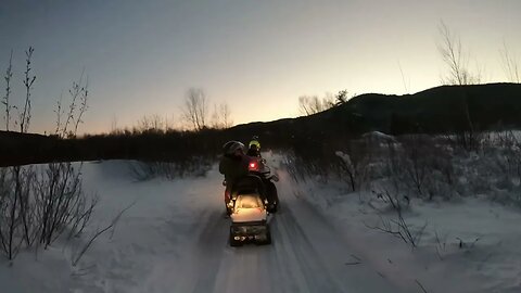 SNOWMOBILING IN THE WHITE MOUNTAIN NATIONAL FOREST. CRAZY TRAIL!!!