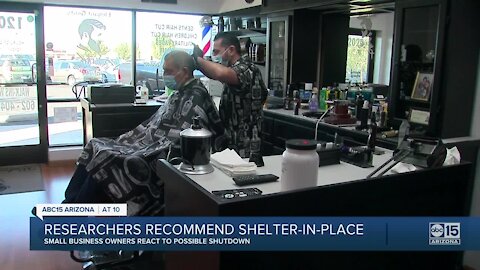 Small business owners react to a potential three-week shelter-in-place in Arizona