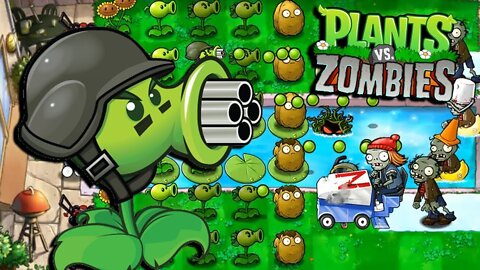 Plants vs Zombies Hack 1 Snow Pea vs Tall Nut vs All Zombie