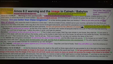 Amos 6 verse 2 warning to go and see the image in Calneh Babylon