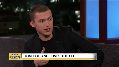 Tom Holland shares love of Cleveland and the Browns on 'Jimmy Kimmel Live!'