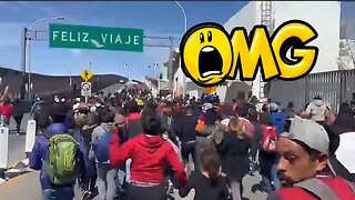 It's an INVASION! 1000 ILLEGALS storm the border!