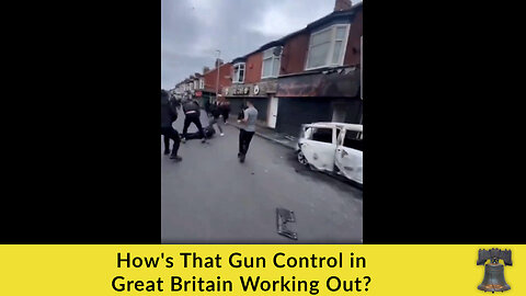 How's That Gun Control in Great Britain Working Out?