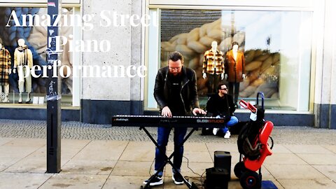 Berlin, Amazing Street Piano performance At Alexanderplatz