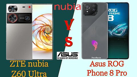 Upcoming ZTE nubia Z60 Ultra VS Asus ROG Phone 8 Pro | full comparison | @technoideas360