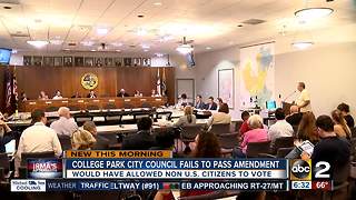 City of College Park failed to pass allowing noncitizens to vote