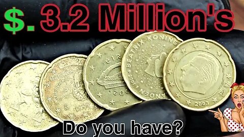 Top 5 Ultra 20 Euro Cent Rare 20 Euro Cent 2002 coins worth a lot of money! Coins Worth money!