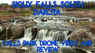 SIOUX FALLS SOUTH DAKOTA // FALLS PARK // REVIEW AND DRONE VIDEO IN 4K