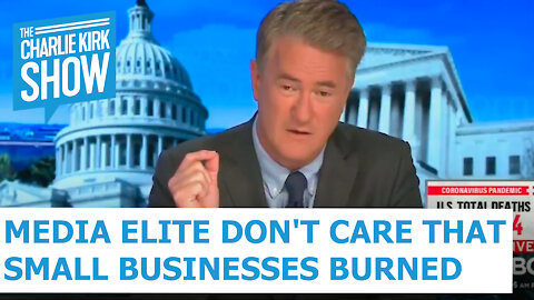 Media Elite Don't Care That Small Businesses Burned