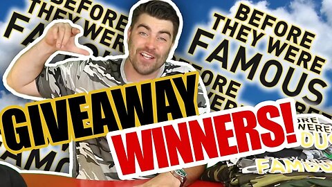 GIVEAWAY WINNERS ANNOUNCEMENT - Before They Were Famous