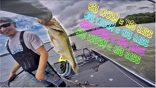 BIG Worm + River Ledge = BIG BASS!