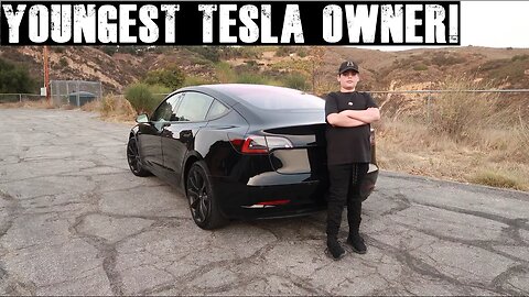 12 year old orders a Tesla Model 3! (Takes delivery at 14) Tesla Model 3 Review
