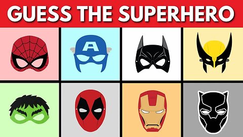 Guess the Super Hero By Mask