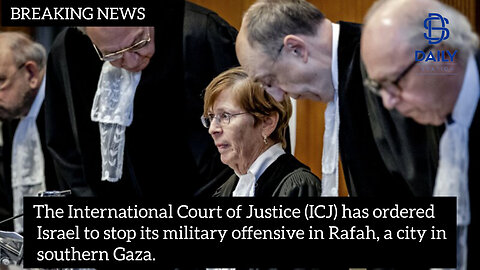 ICJ has ordered Israel to stop its military offensive in Rafah |breaking news|