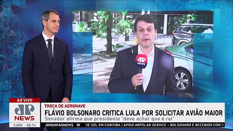 Flávio Bolsonaro critica Lula por solicitar avião presidencial maior