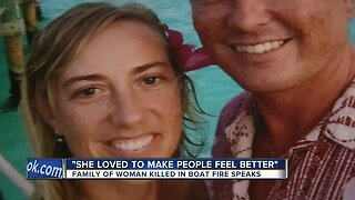Family of woman killed in boat fire speaks