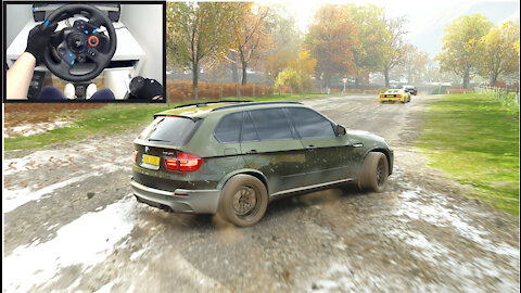 INTENSE OFF ROAD BMW X5 M - Forza Horizon 4 - Logitech g29 steering wheel + shifter gameplay HD