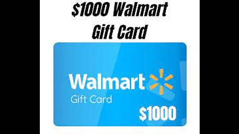 Walmart Gift Card $1000