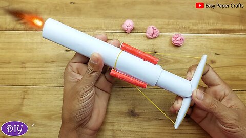 How to Make Paper Toy Gun That Go Very Fast | DIY Rubber Band Gun | Easy Paper Toy Crafts