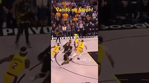 Jarred Vanderbilt Locks Up Steph Curry #shorts