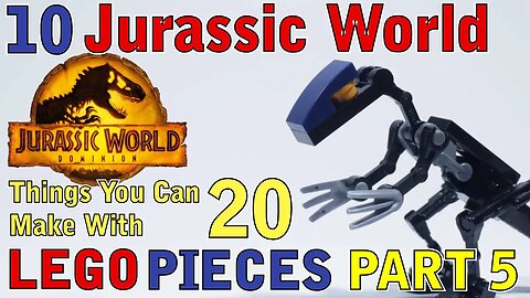 10 Jurassic World things you can make with 20 Lego pieces Part 5