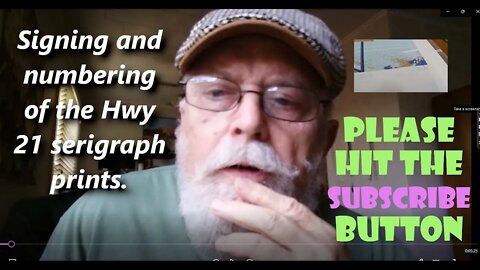 Phil Albritton Graphics - Signing and Numbering of "Hwy 21" Prints