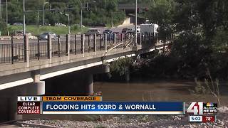 Indian Creek bridge OK after floodwaters rushed over it