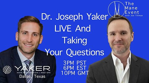 Dr. Joseph Yaker ONLY on The Mane Event - Thursday, April 27, 2023