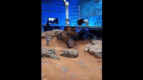 NASA opportunity rover on land of mars real view copy in American 🇺🇸 pavilion in Dubai 🇦🇪