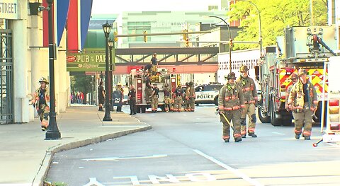Portion of lower level concourse at Sahlen Field damaged by fire