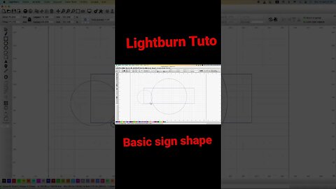 Basic sign shape tuto #shorts #tutorial #lightburn