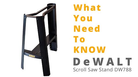 How To Assemble a DW7880 Scroll Saw Stand Instructions | Unboxing and Review | Woodworking
