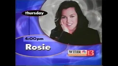 July 5, 2000 - WTHR Bumper for Rosie O'Donnell & Wimbledon Coverage