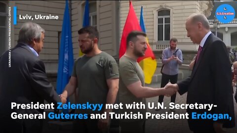 Ukraine's Zelenskyy get help from Turkey, Seeks un help. GSCreation
