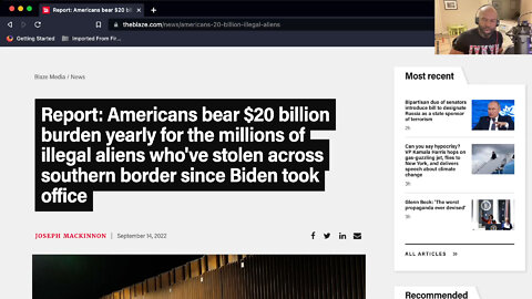 TAX PAYERS BURDENED: ADDITIONAL 20 BILLION ANNUALLY FOR ILLEGAL IMMIGRATION SINCE BIDEN TOOK OFFICE