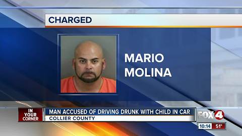 Man Arrested for Drunk Driving with Child in Car