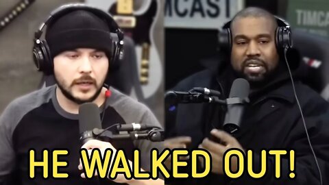 Kanye "YE" West WALKS OUT on TimCast IRL Live During Interview With Him And Nick Fuentes