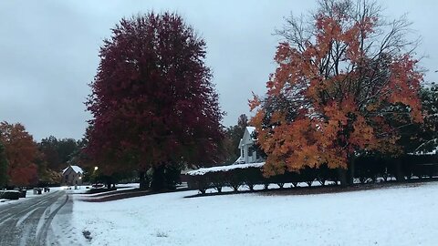 First Autumn snow / Silent vlog no talking / relaxing video / slow living