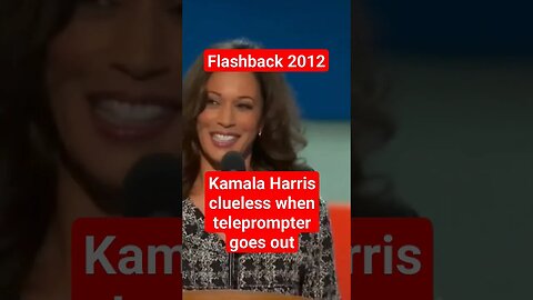 Kamala Harris clueless when teleprompter goes out. #kamalaharris #joebiden 🇺🇸
