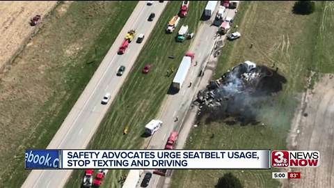 Safety advocates urge buckling up and stop texting and driving after deadly crashes