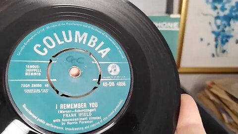 I Remember You ~ Frank Ifield ~ 1962 Columbia 45rpm Vinyl Single Record ~ 1963 Bush SRP31D Player