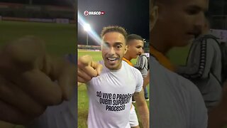 Vasco 1x0 Cuiabá - Gabriel Pec e Figueiredo dedicando a vitória ao menino Gui